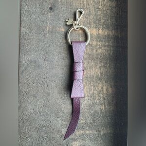 Kate Spade Bow Keychain Deep Plum